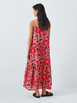 Velvet by Graham & Spencer Kate Tiered Midi Dress, Cameo - view 2, Cameo