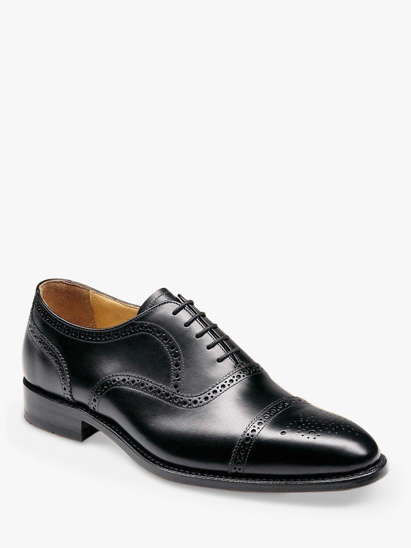 Product image 2 of 4, which shows Charles Tyrwhitt Leather Oxford Brogue Shoes, Black, 7