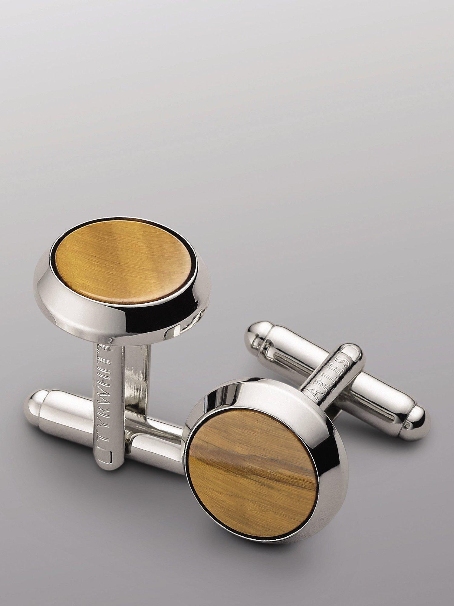 Charles Tyrwhitt Luxury Plain Cufflinks, Silver