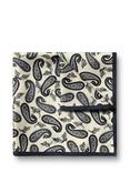 Charles Tyrwhitt Paisley Print Silk Pocket Square, Ivory