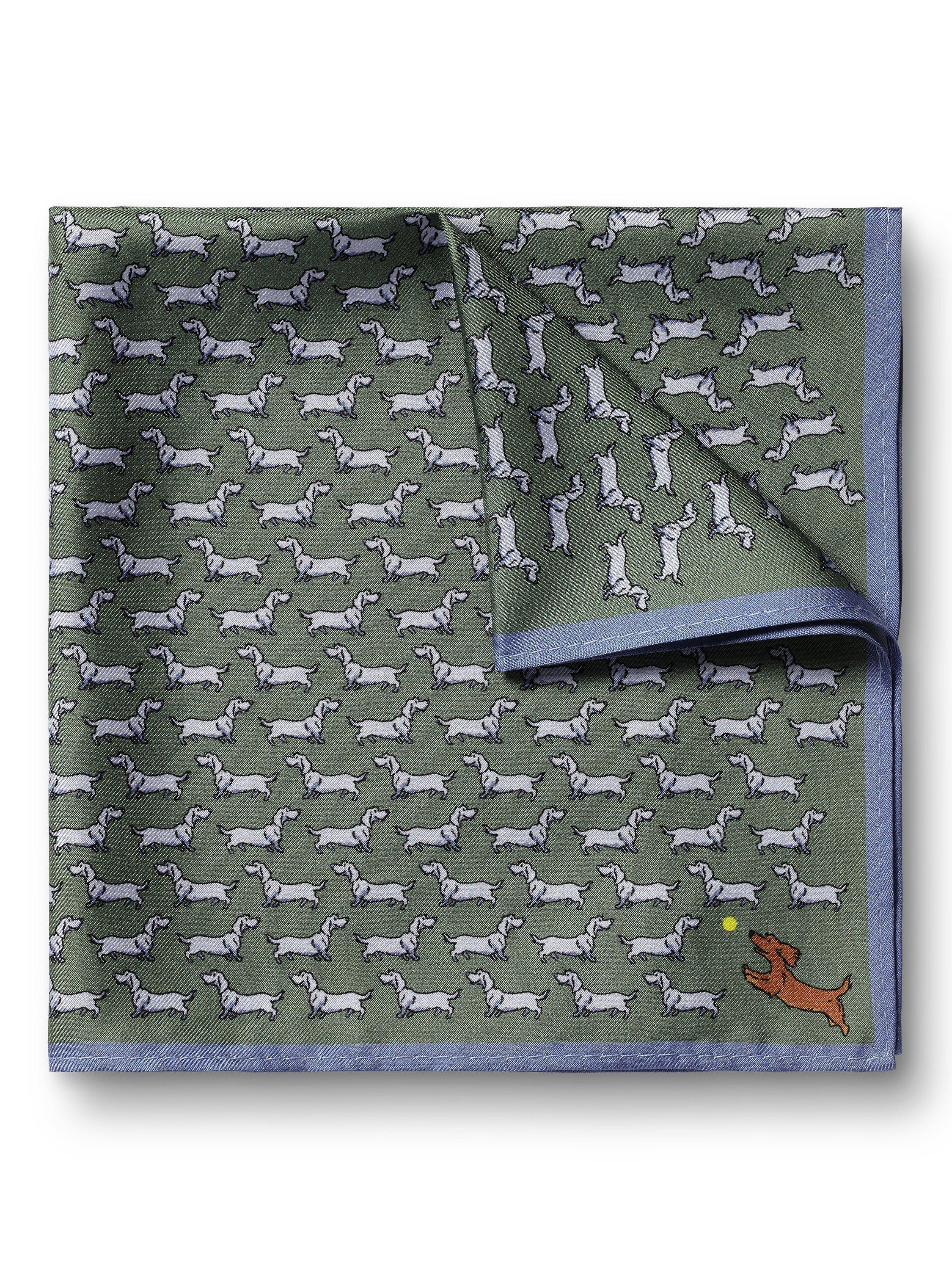 Charles Tyrwhitt Printed Silk Pocket Square