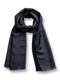 Charles Tyrwhitt Spot Print Silk Scarf, Navy