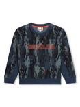 Timberland Kids' Logo Abstract Print French Terry Sweatshirt, Multi