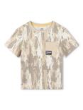 Timberland Kids' Fancy Logo Abstract Print T-Shirt, Natural