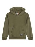 Timberland Kids' Logo French Terry Hooded Sweatshirt, Green