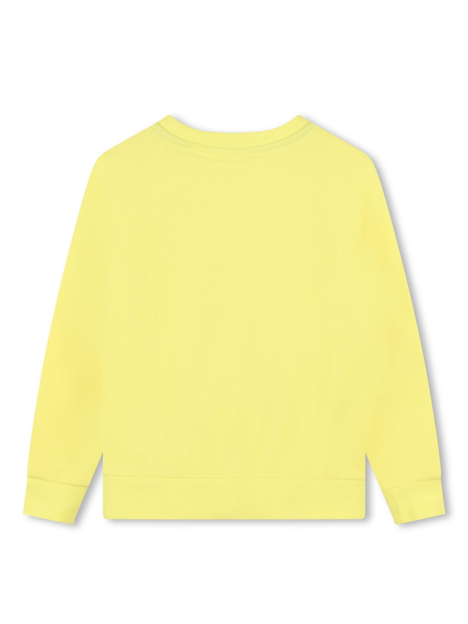 Product image 2 of 2, which shows Timberland Kids' Built For The Bold Logo Sweatshirt, Yellow, 4 years
