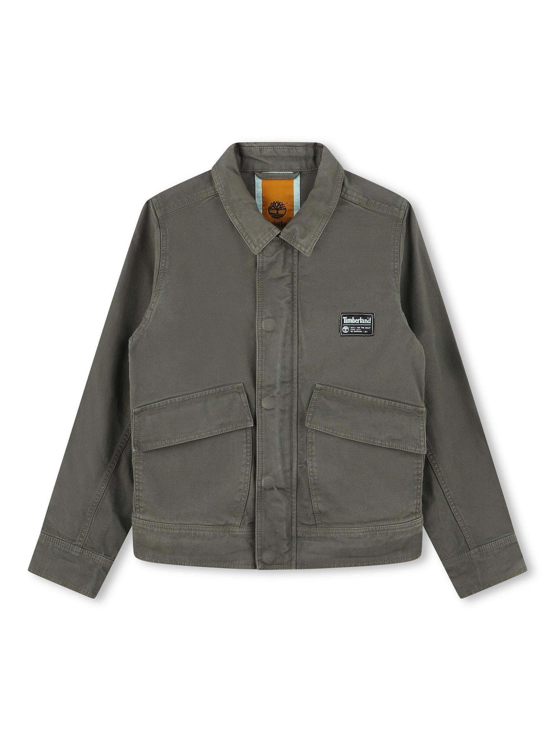 Product image 1 of 2, which shows Timberland Kids' Stratford Zip Through Jacket, Green, 4 years