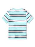 Timberland Kids' Logo Stripe Short Sleeve T-Shirt, Blue/Multi