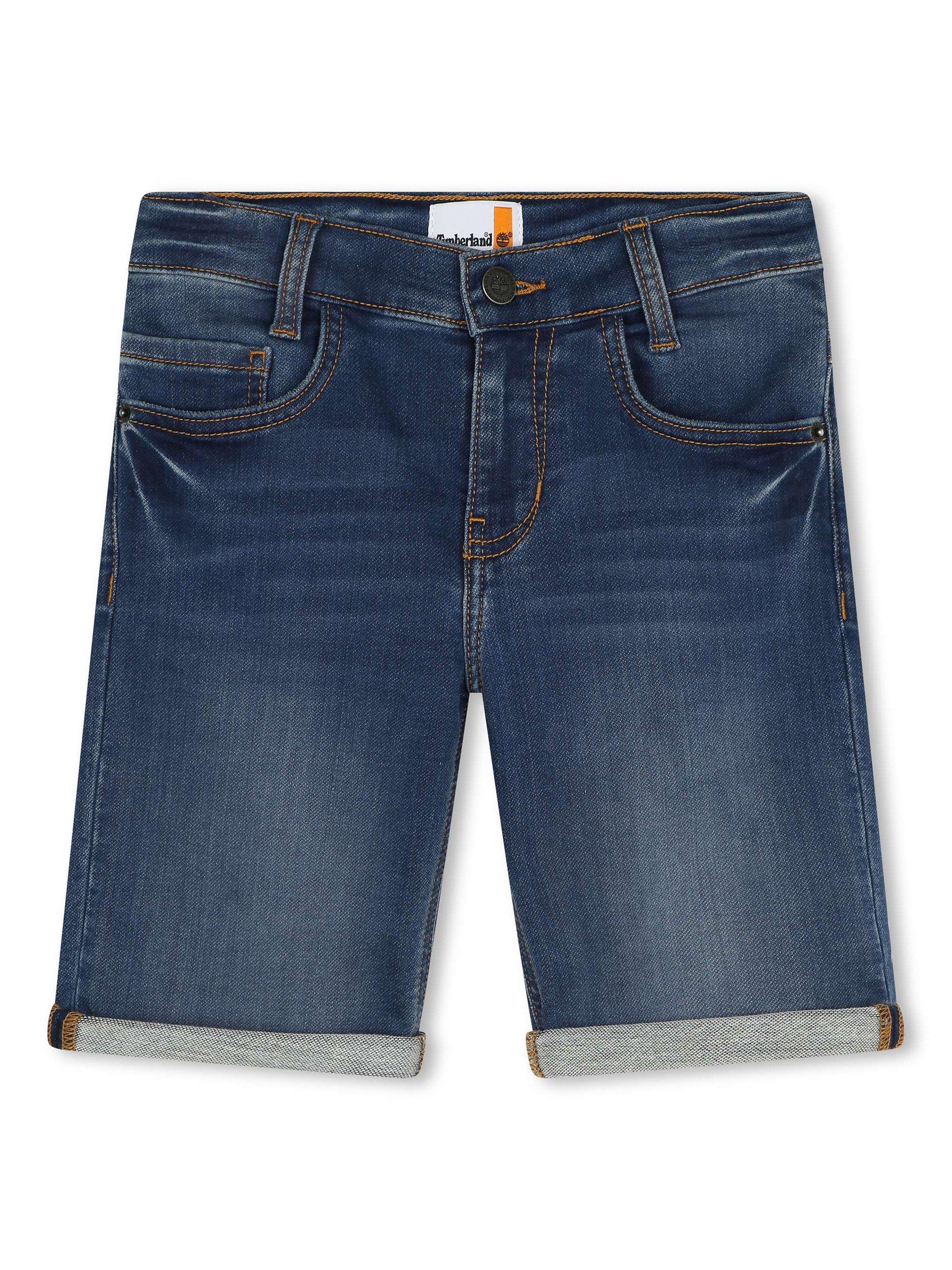 Product image 1 of 3, which shows Timberland Kids' Denim Bermuda Shorts, Stone Powder, 5 years