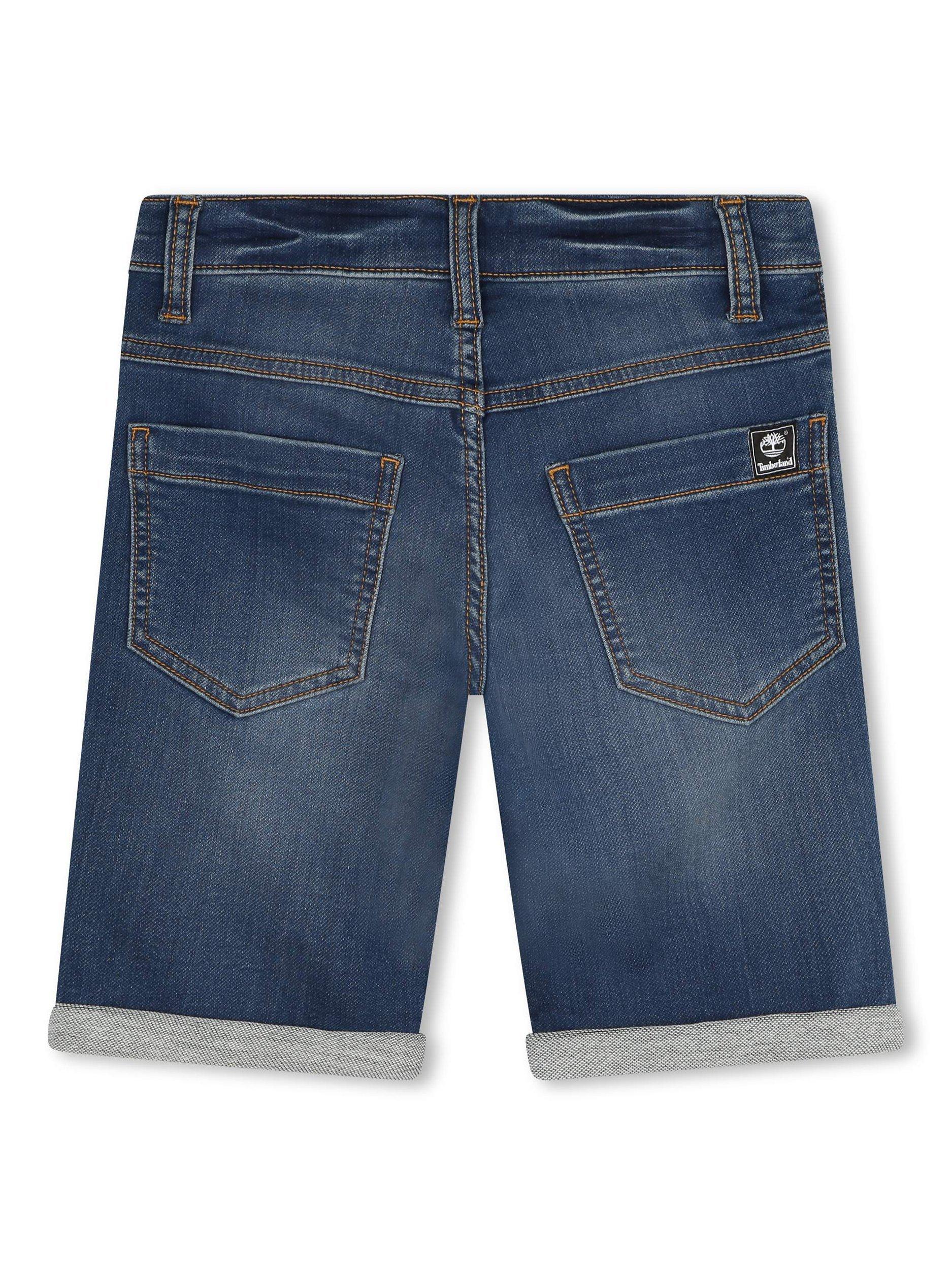 Product image 2 of 3, which shows Timberland Kids' Denim Bermuda Shorts, Stone Powder, 5 years
