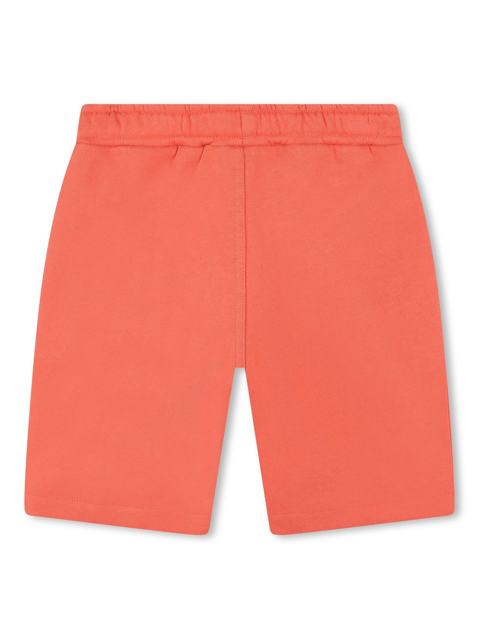 Product image 2 of 2, which shows Timberland Kids' French Terry Track Bermuda Shorts, Orange, 4 years