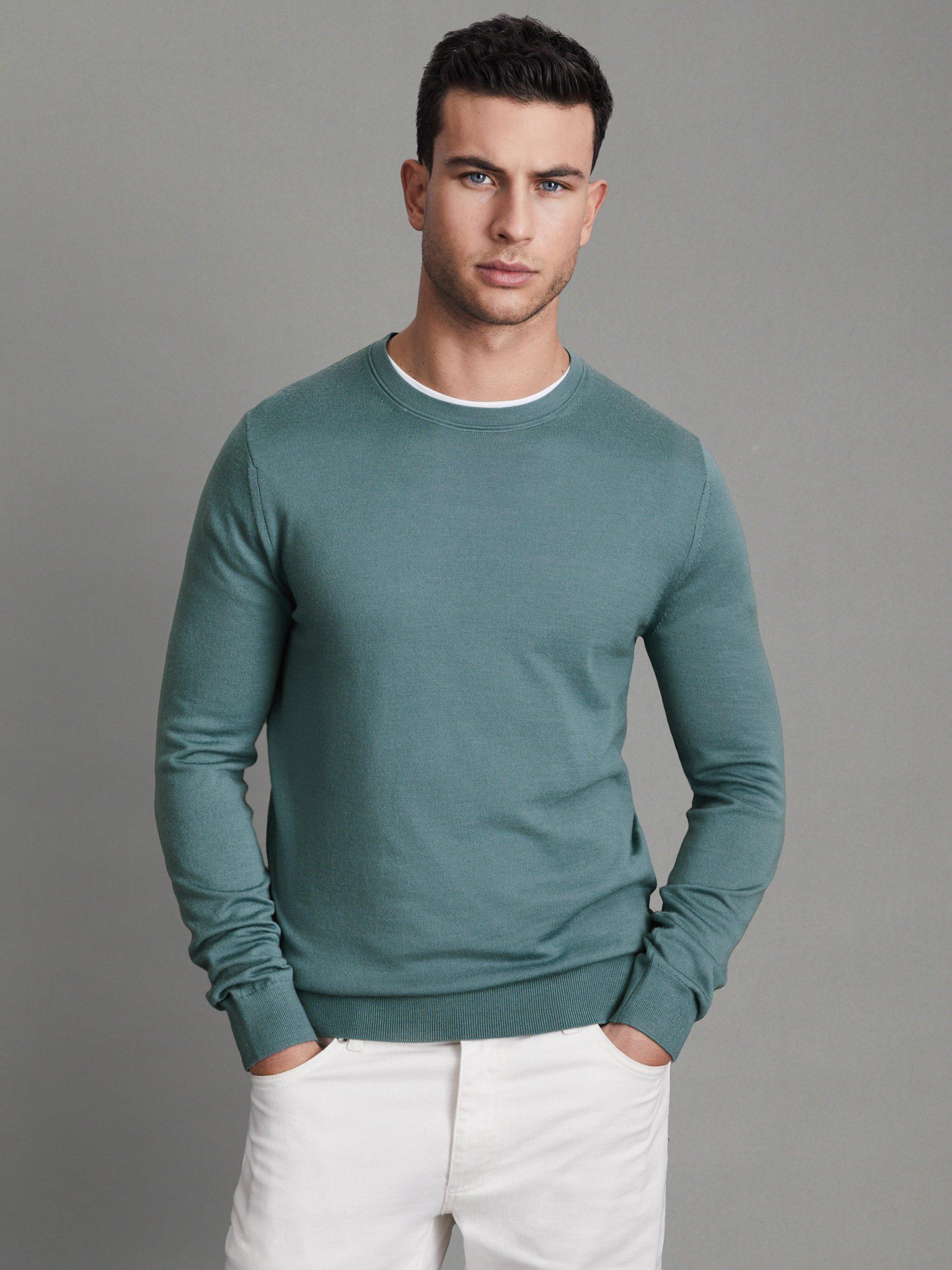 Reiss Wessex Long Sleeve Merino Crew Jumper