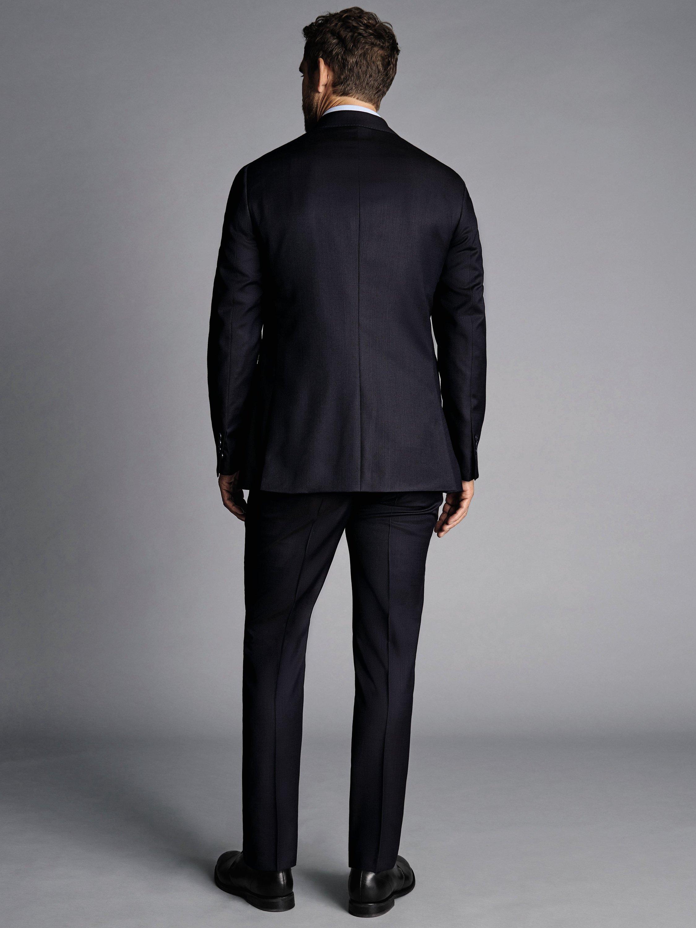 Product image 4 of 5, which shows Charles Tyrwhitt Slim Fit Italian Luxury Suit Jacket, Dark Navy, 36R