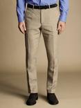 Charles Tyrwhitt Linen Slim Fit Trousers, Taupe