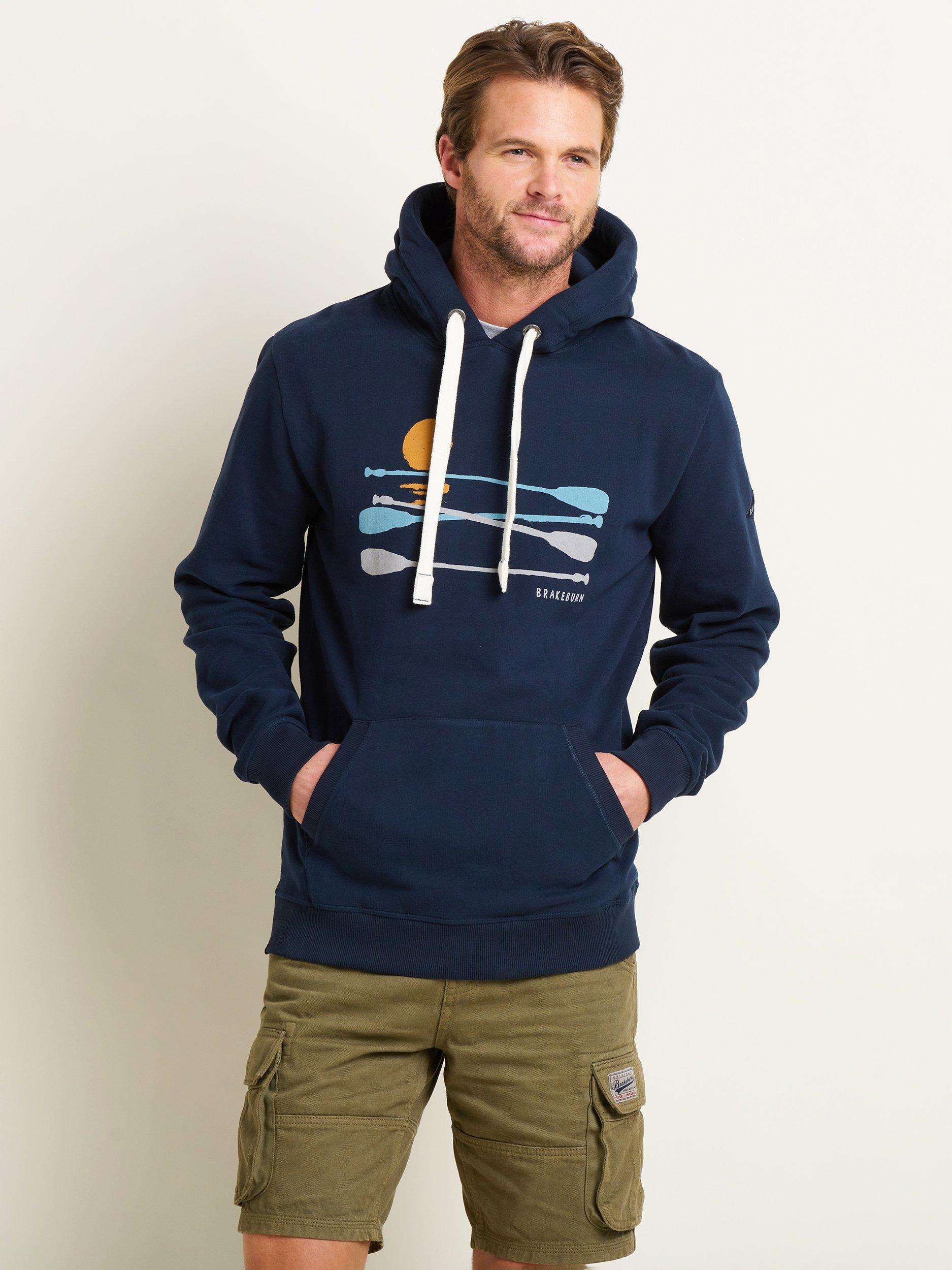 Brakeburn Paddleboard Graphic Hoodie, Navy