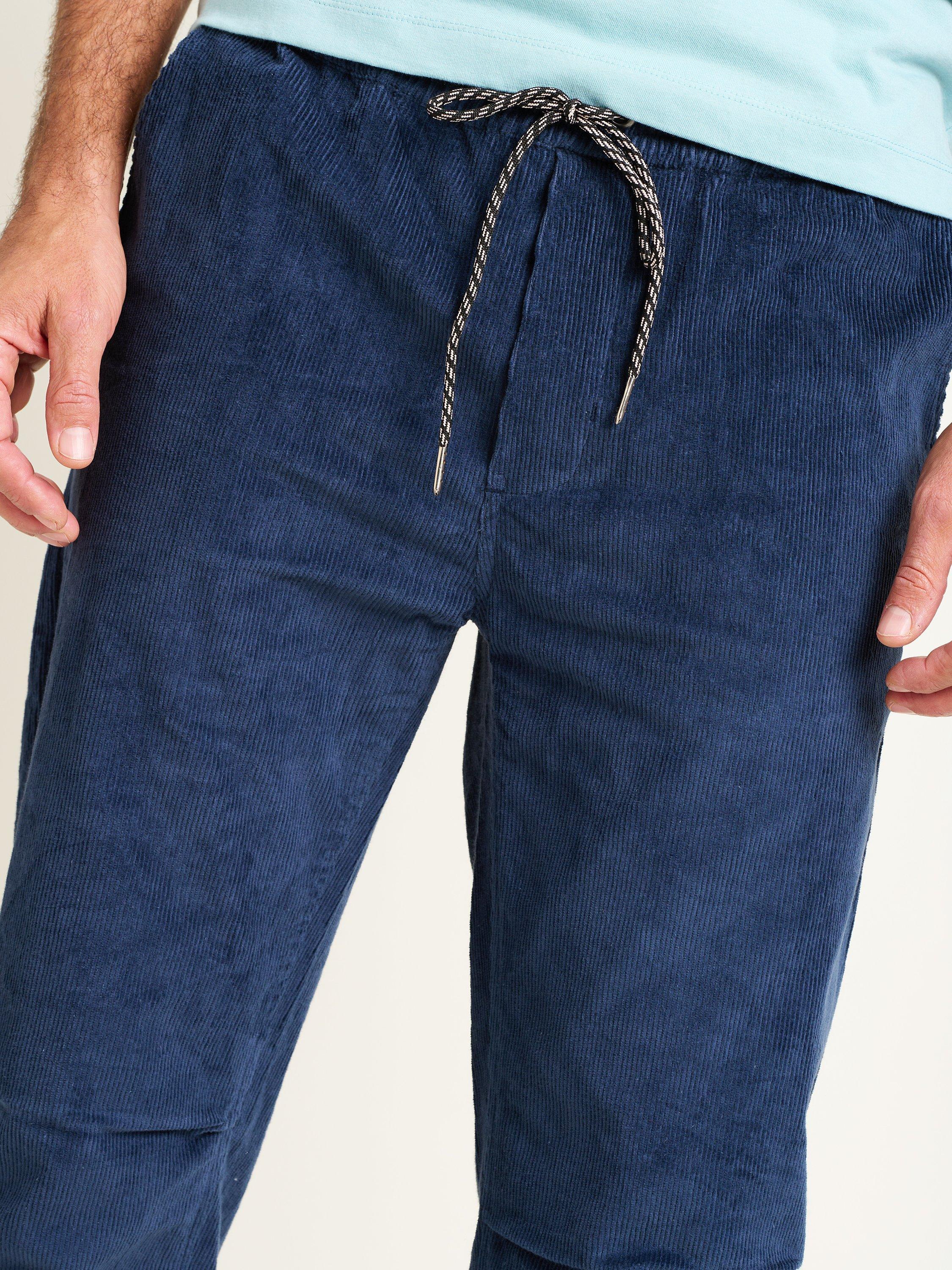 Product image 3 of 5, which shows Brakeburn Corduroy Chinos, Navy, 30