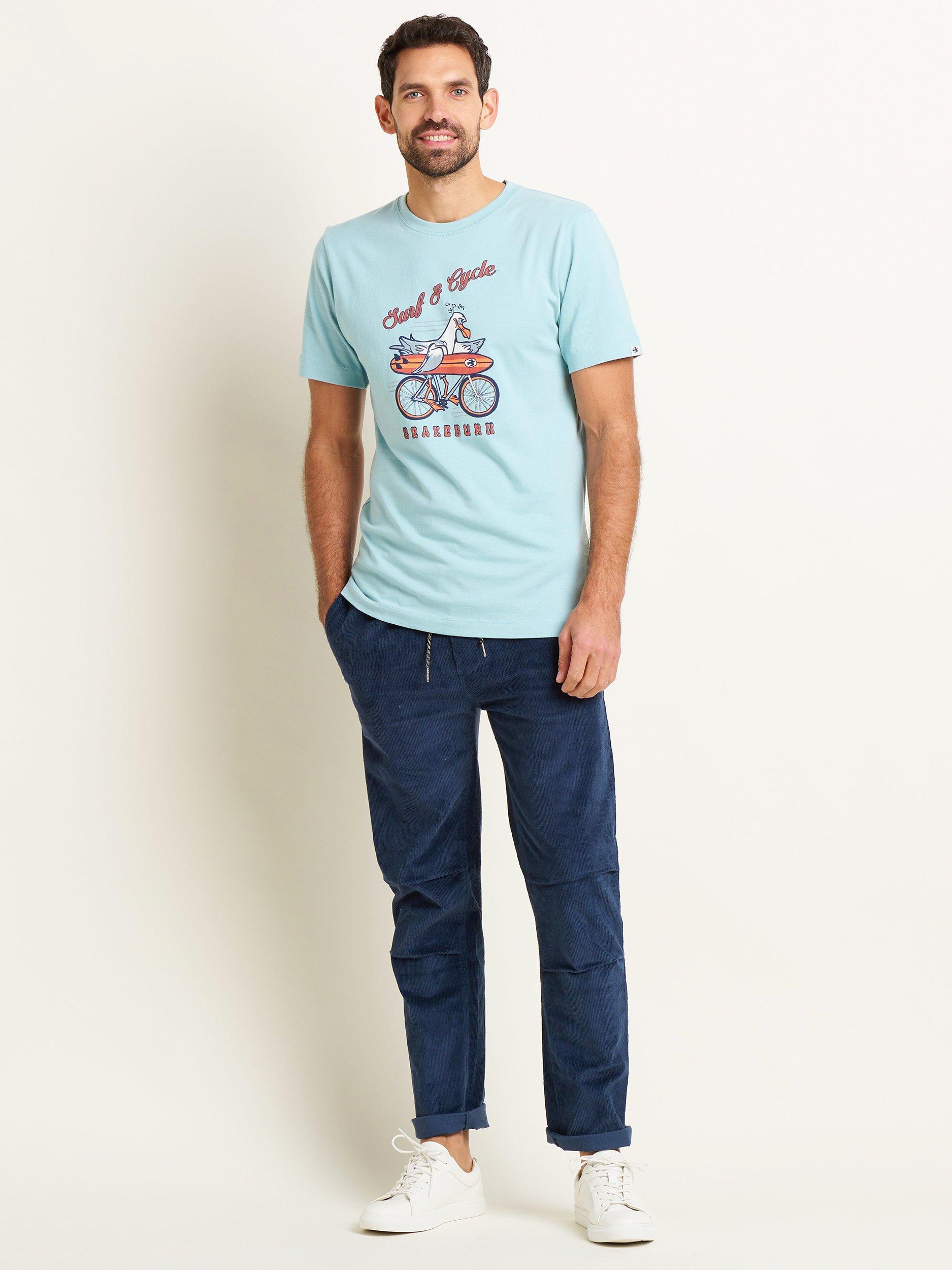 Product image 4 of 5, which shows Brakeburn Corduroy Chinos, Navy, 30