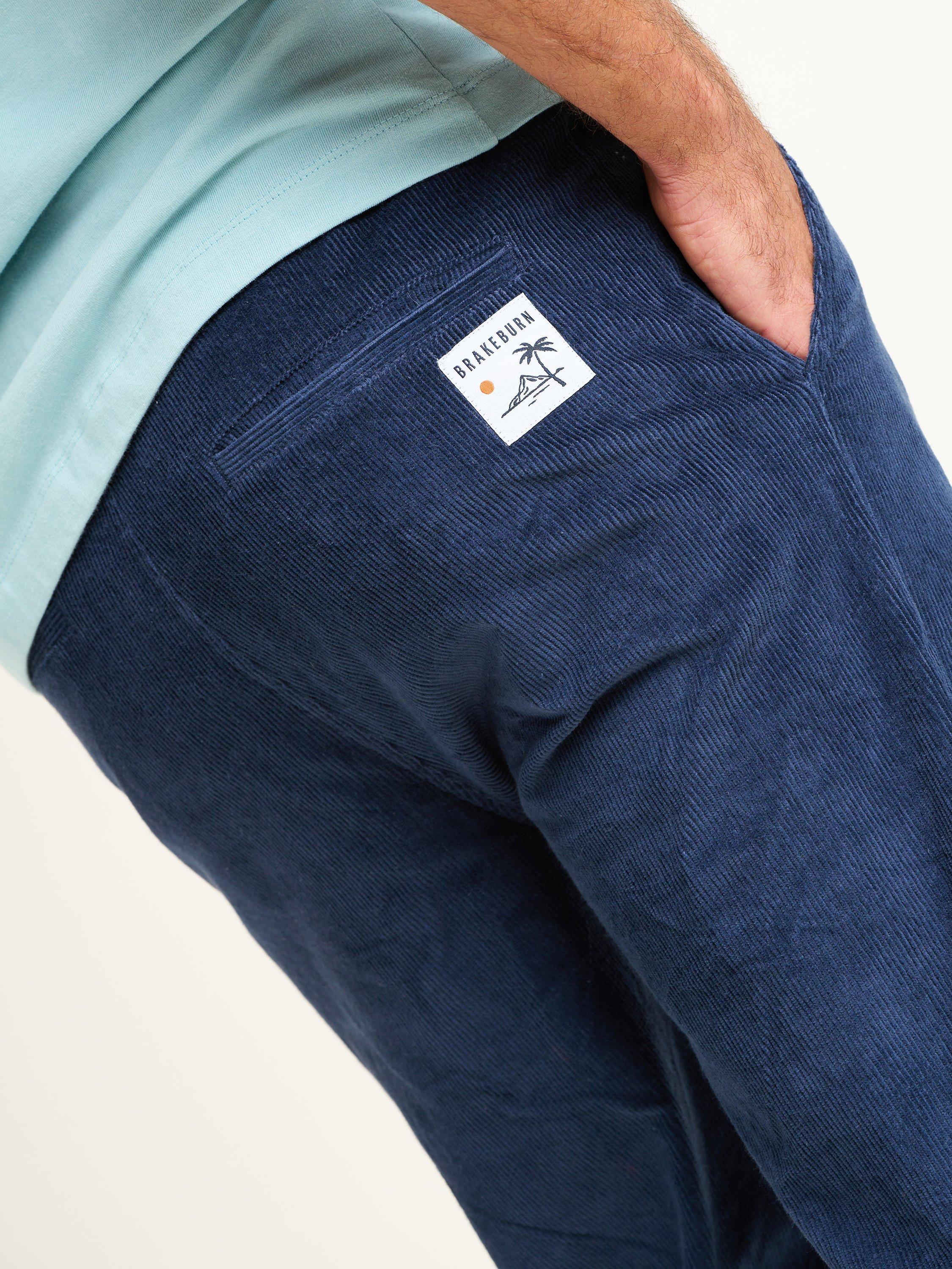Product image 5 of 5, which shows Brakeburn Corduroy Chinos, Navy, 30