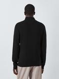 John Lewis Cotton & Cashmere Blend Button Neck Jumper