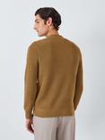 John Lewis Fisherman Cotton Rib Knit Pie Collar Jumper