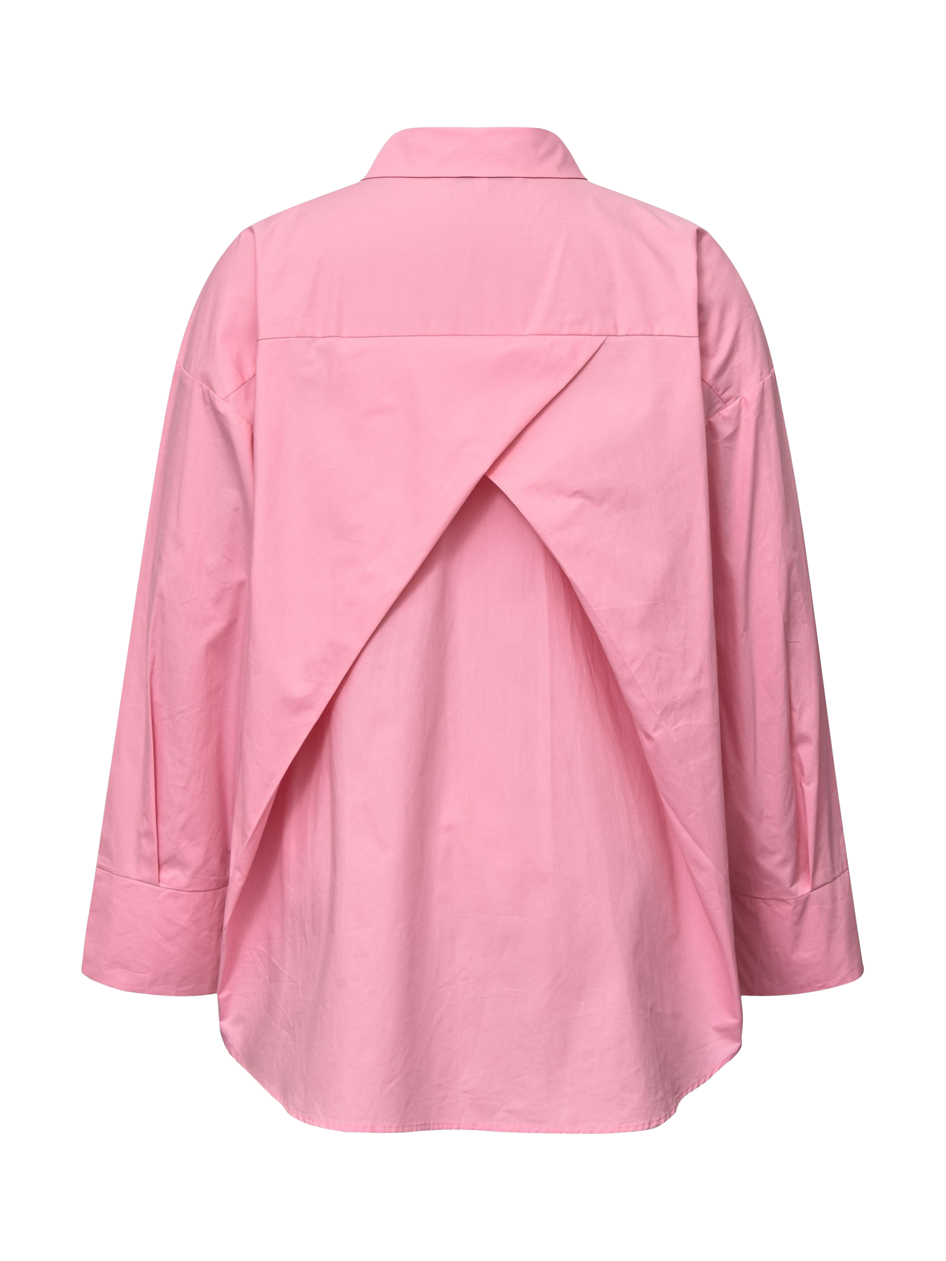 Product image 4 of 4, which shows A-VIEW Magnolia Oversized Cotton Shirt, Pink, 8