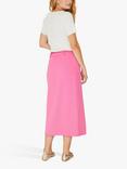 A-VIEW Kana Rose Denim Midi Skirt, Pink