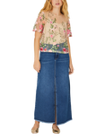 A-VIEW Sean Denim Maxi Skirt