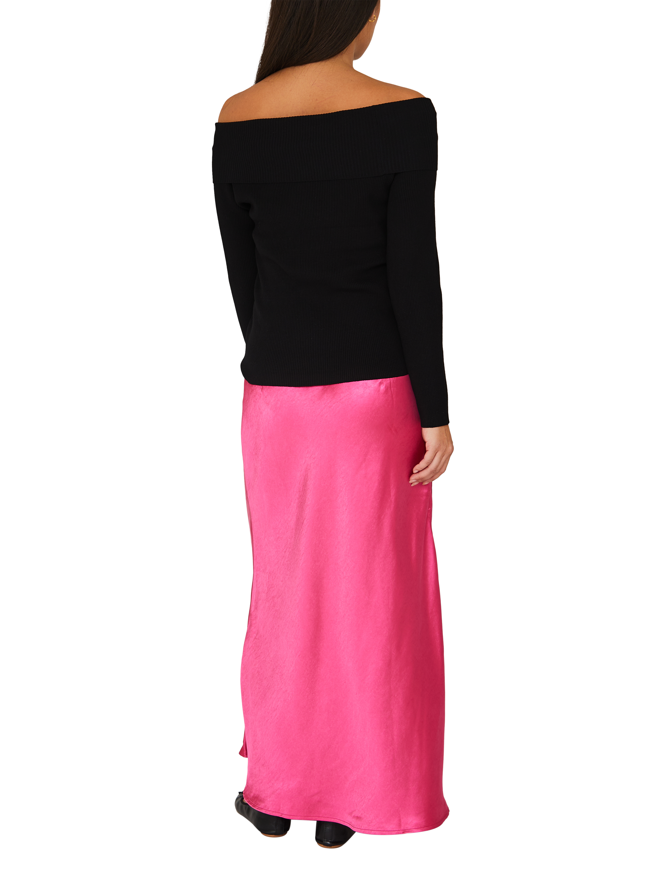 Product image 4 of 4, which shows A-VIEW Carry Sateen Skirt, Pink, 8