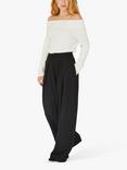 A-VIEW Ellie Wide Leg Trousers, Black