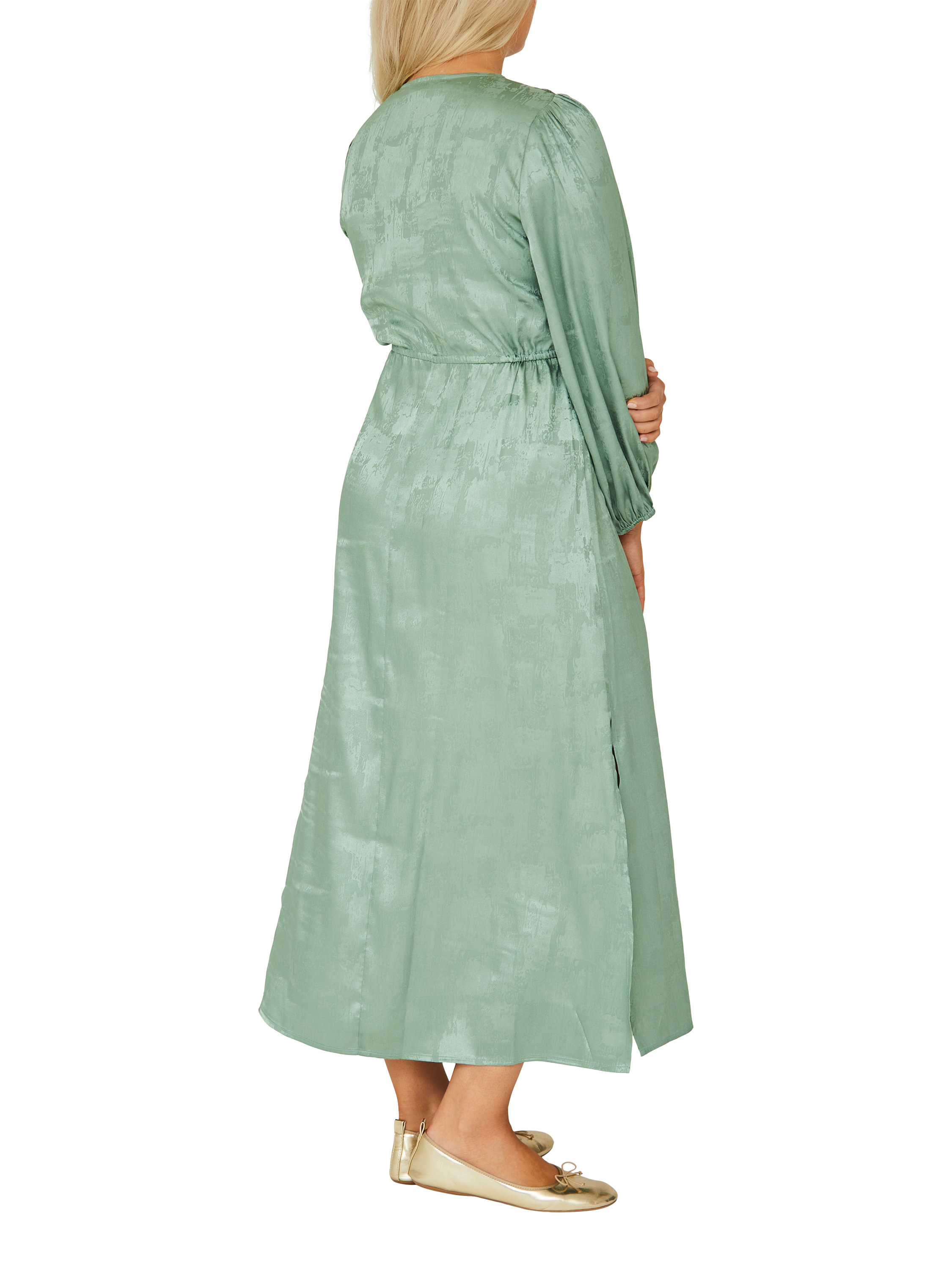 Product image 3 of 6, which shows A-VIEW Luna Maxi Dress, Dusty Green, 10