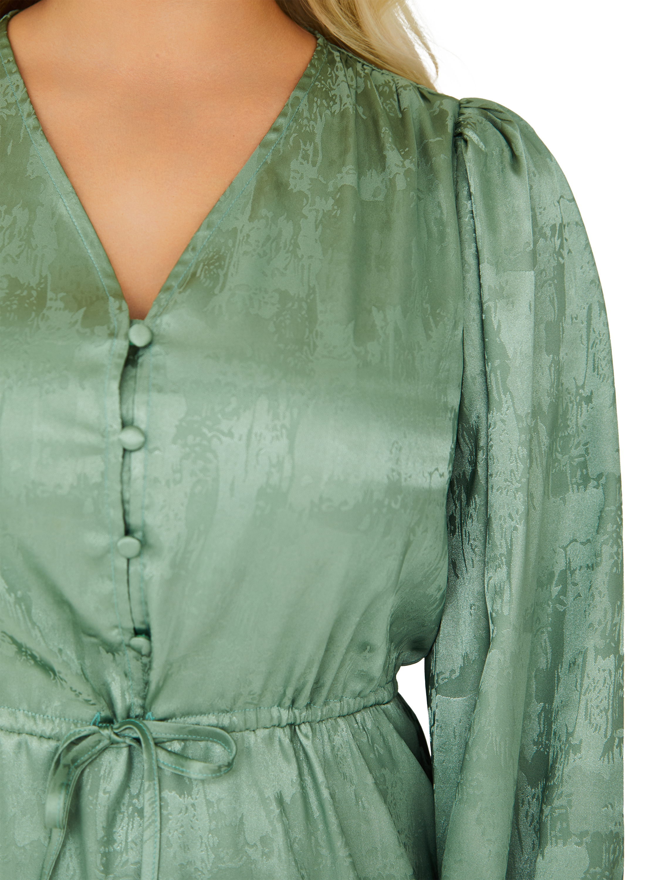 Product image 4 of 6, which shows A-VIEW Luna Maxi Dress, Dusty Green, 10