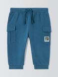 John Lewis Baby Cargo Joggers, Blue