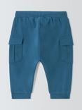 John Lewis Baby Cargo Joggers, Blue