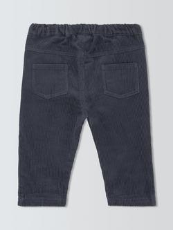 John Lewis Baby Corduroy Trousers, Navy - view 2, Navy