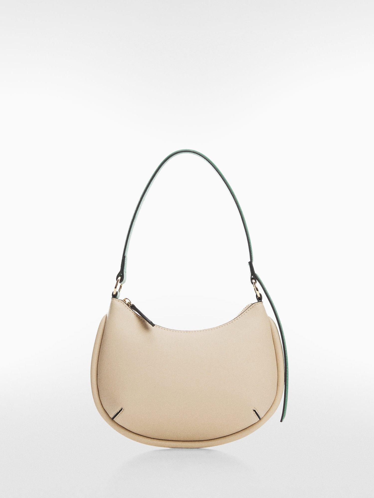 Mango Vico Medium Shoulder Bag, Natural White, One Size