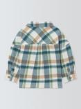 John Lewis Baby Check Long Sleeve Shirt, Brown