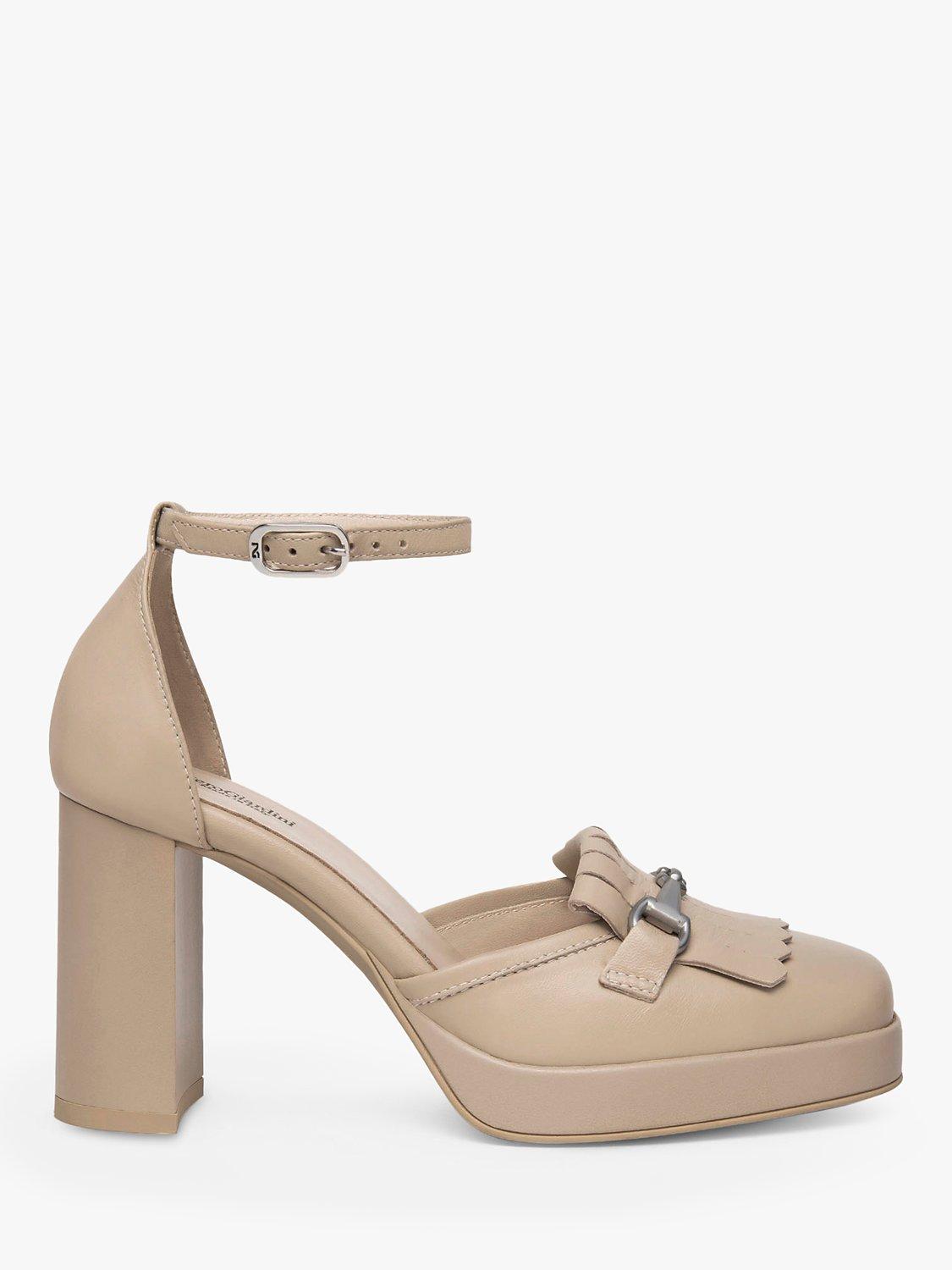 NeroGiardini Block Heel Court Shoes, Biege