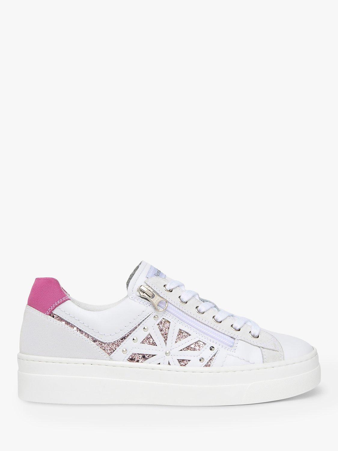 NeroGiardini Low Top Leather Trainers, White