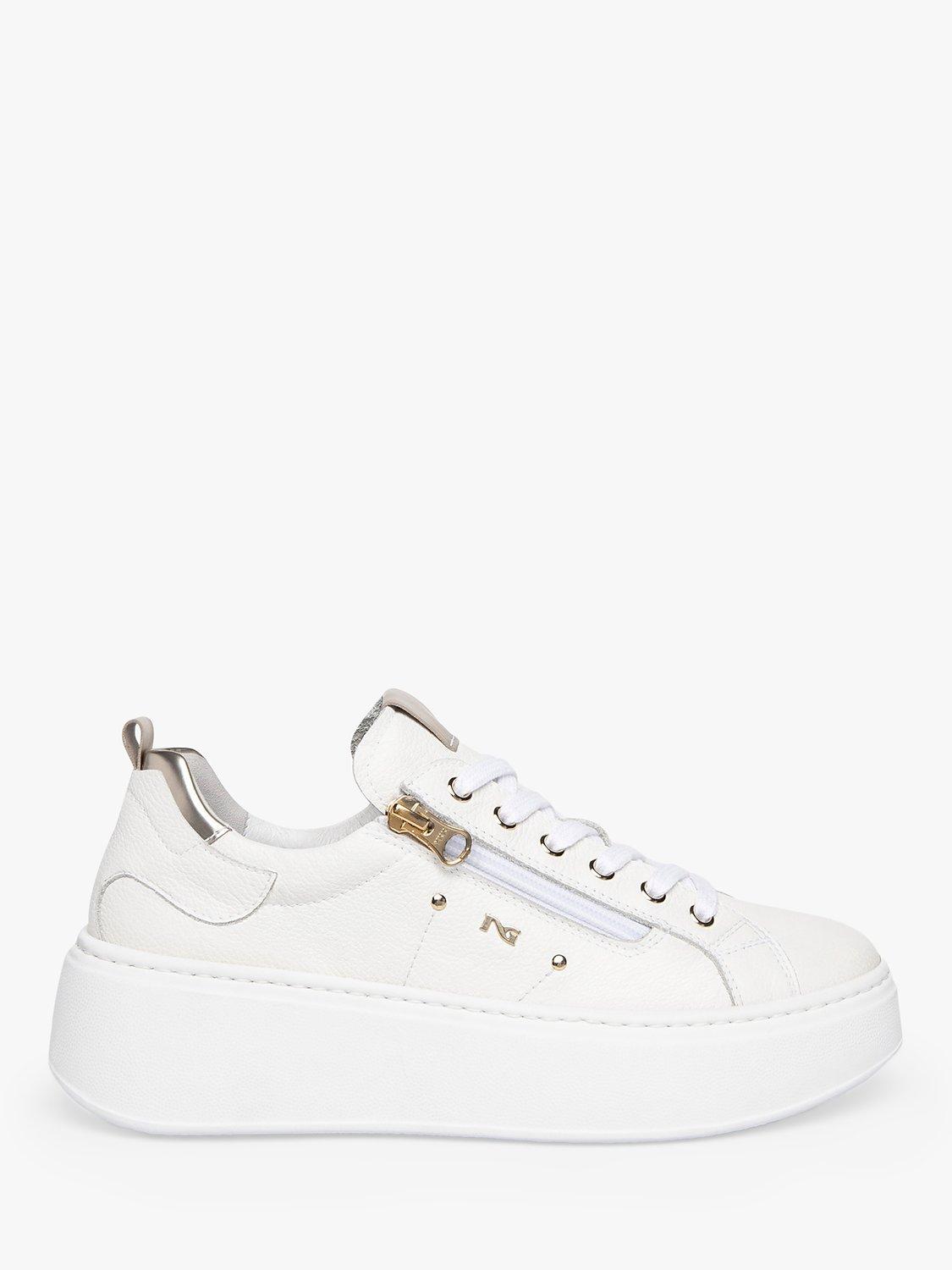 NeroGiardini Chunky Leather Trainers, White