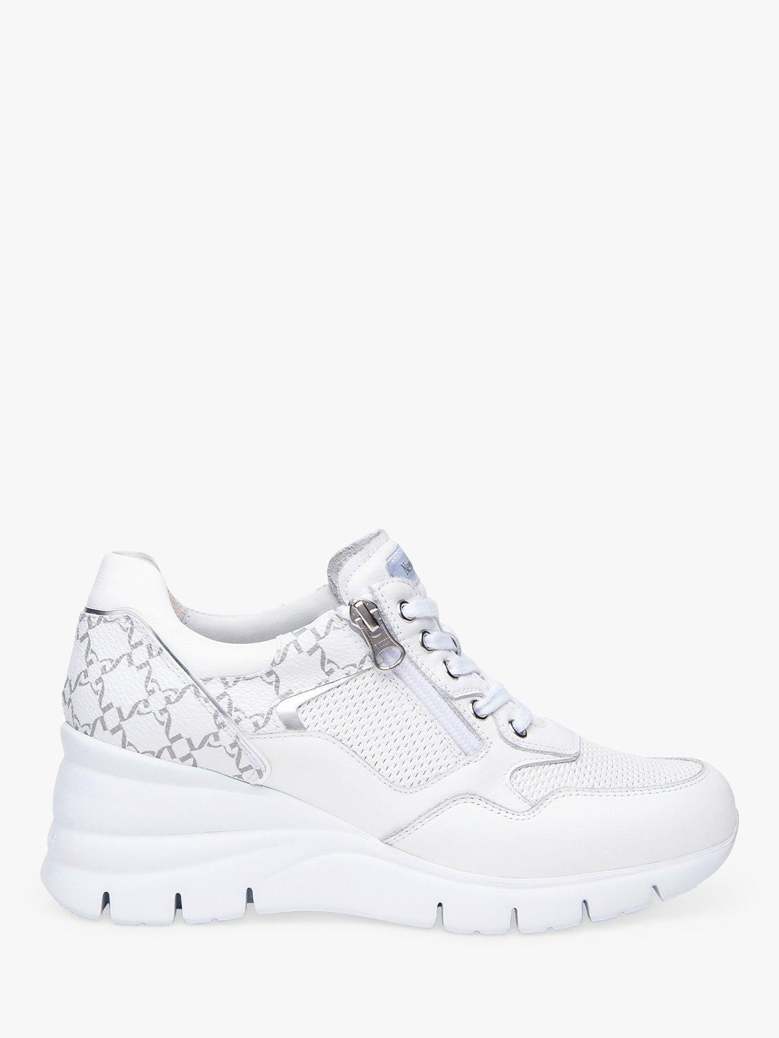 NeroGiardini Wedge Heel Leather Trainers, White