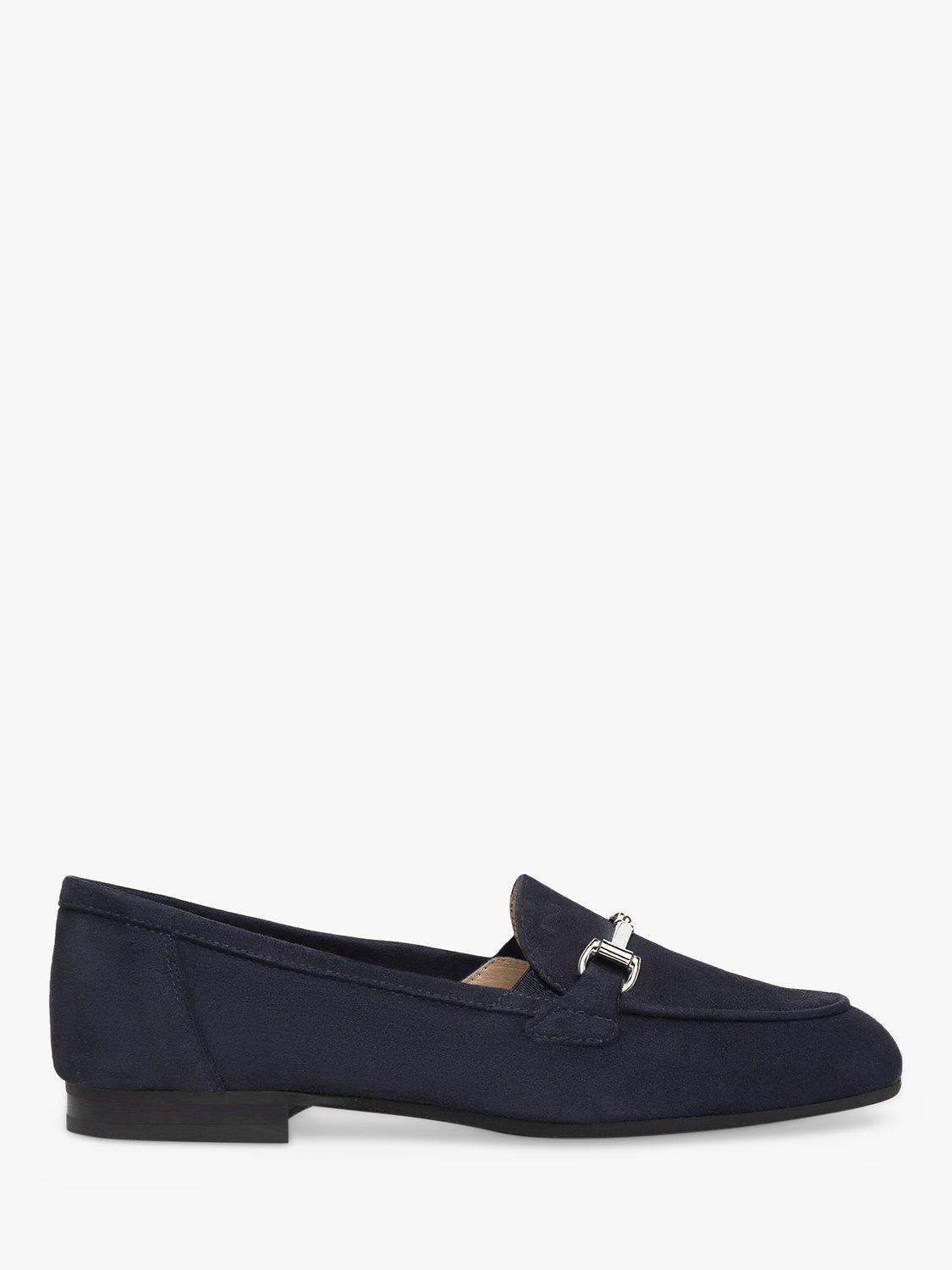 NeroGiardini Snaffle Suede Loafers, Navy, 2