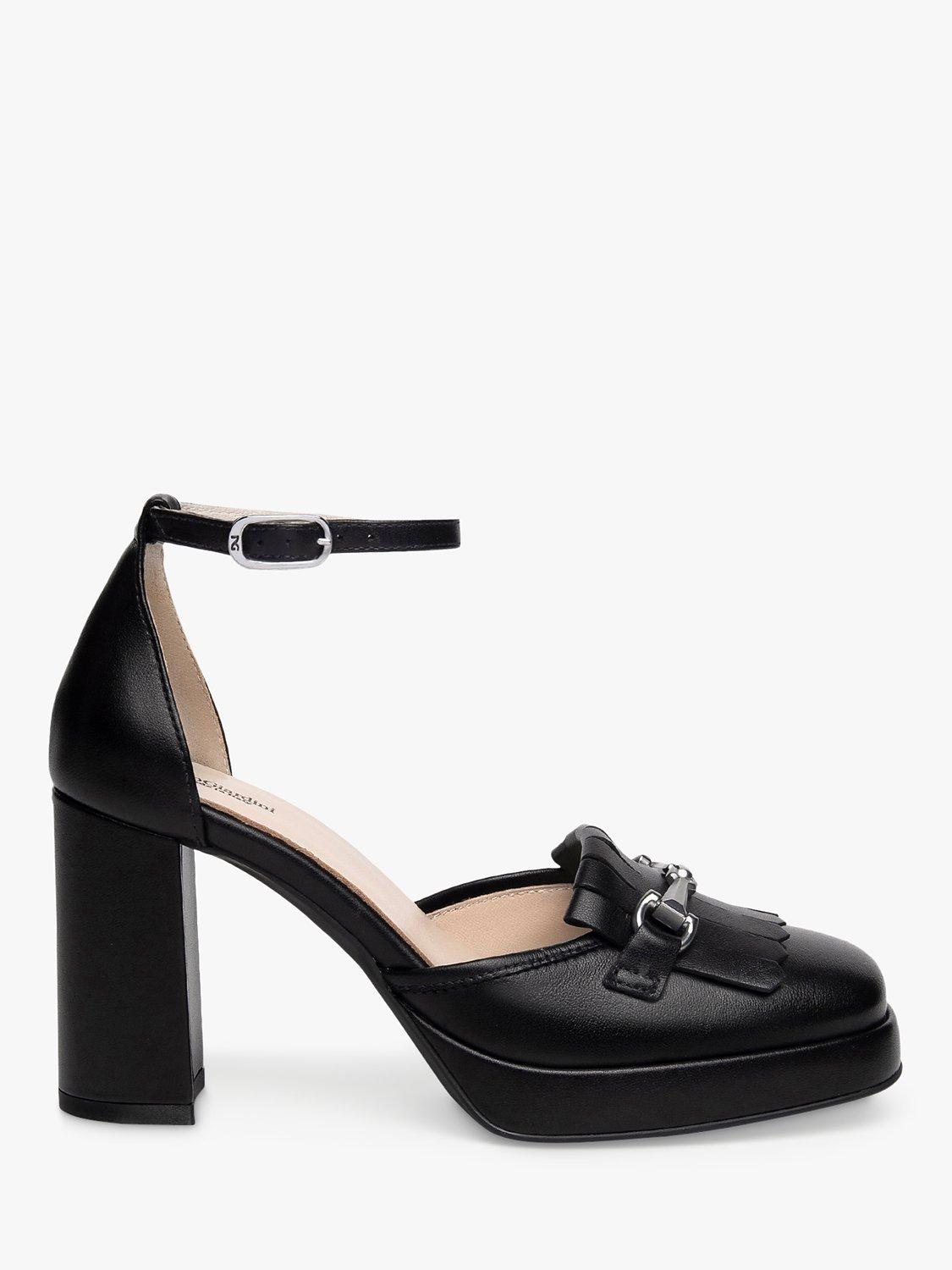 NeroGiardini Block Heel Court Shoes, Black