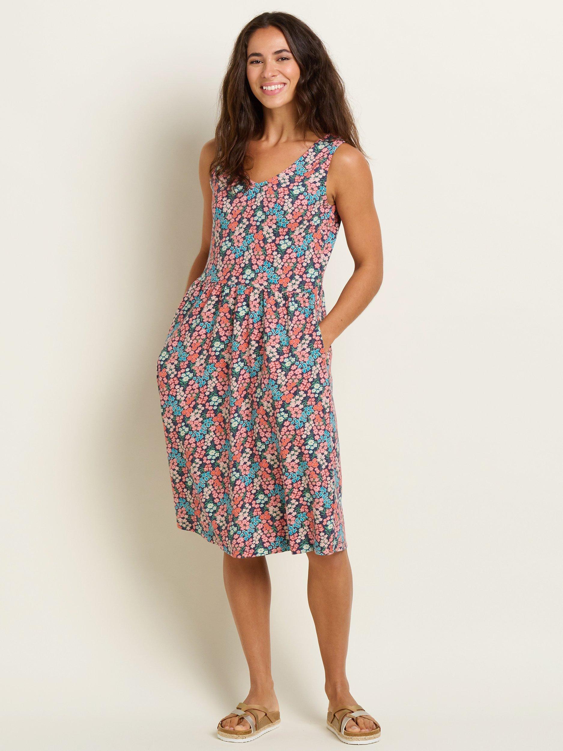 Brakeburn Millie Cotton Sleeveless Dress, Multi