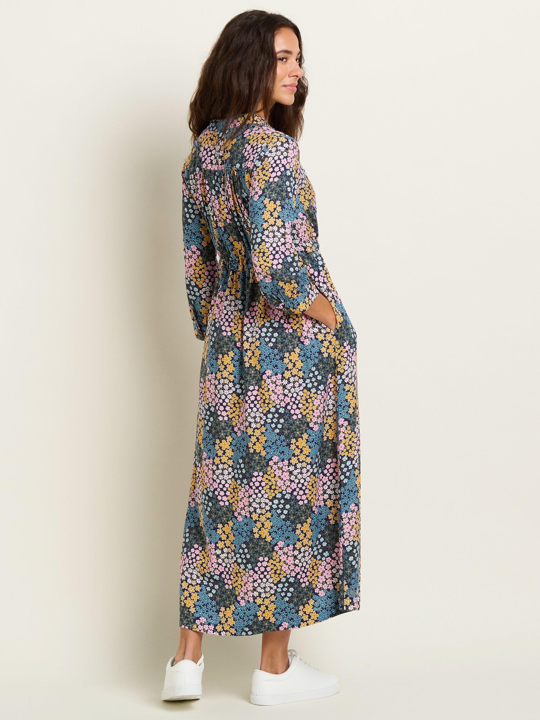 Product image 2 of 2, which shows Brakeburn Wildflower Meadow Shirt Dress, Multi, 20