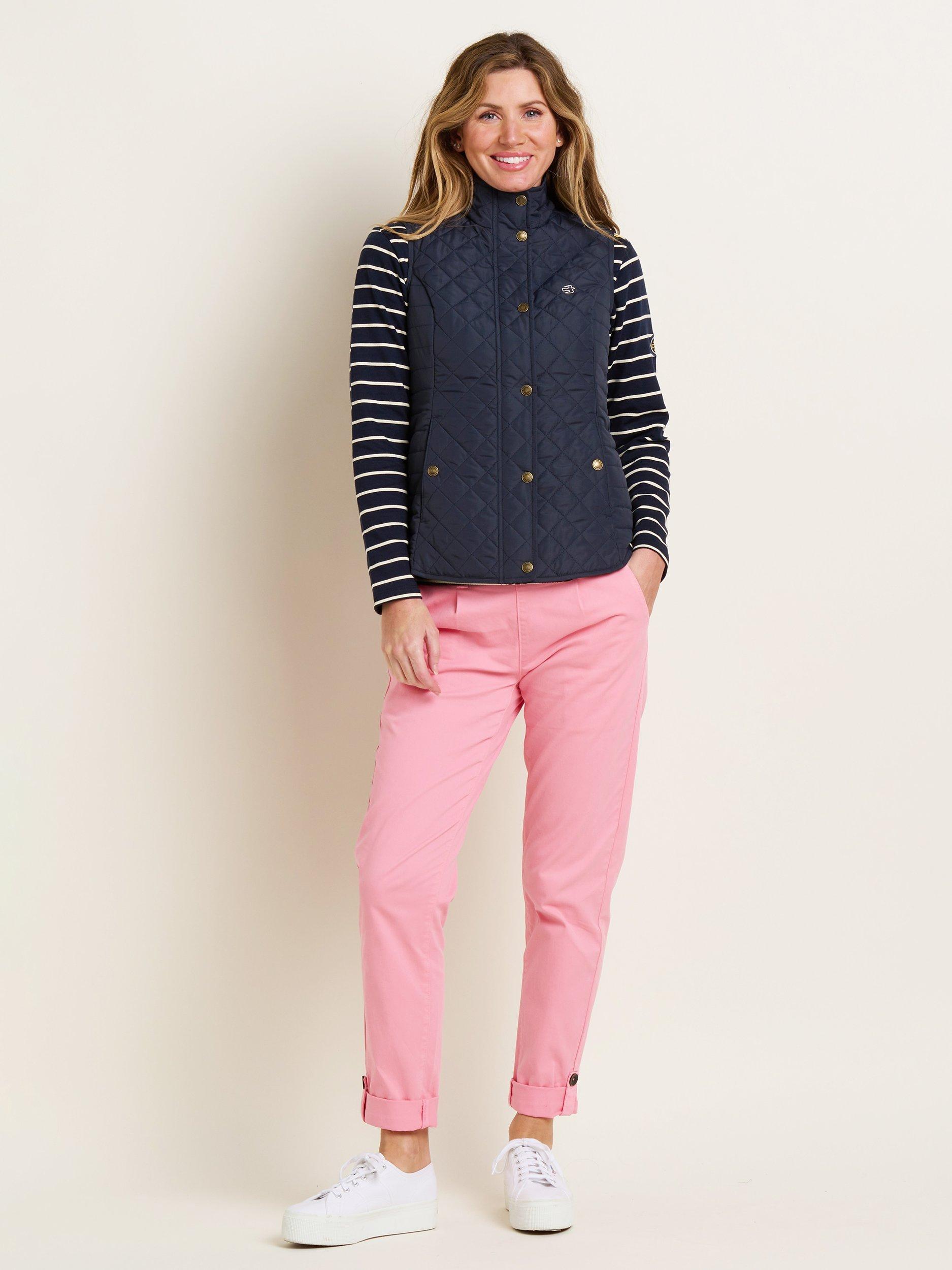 Product image 5 of 5, which shows Brakeburn Classic Quilted Gilet, Navy, 12
