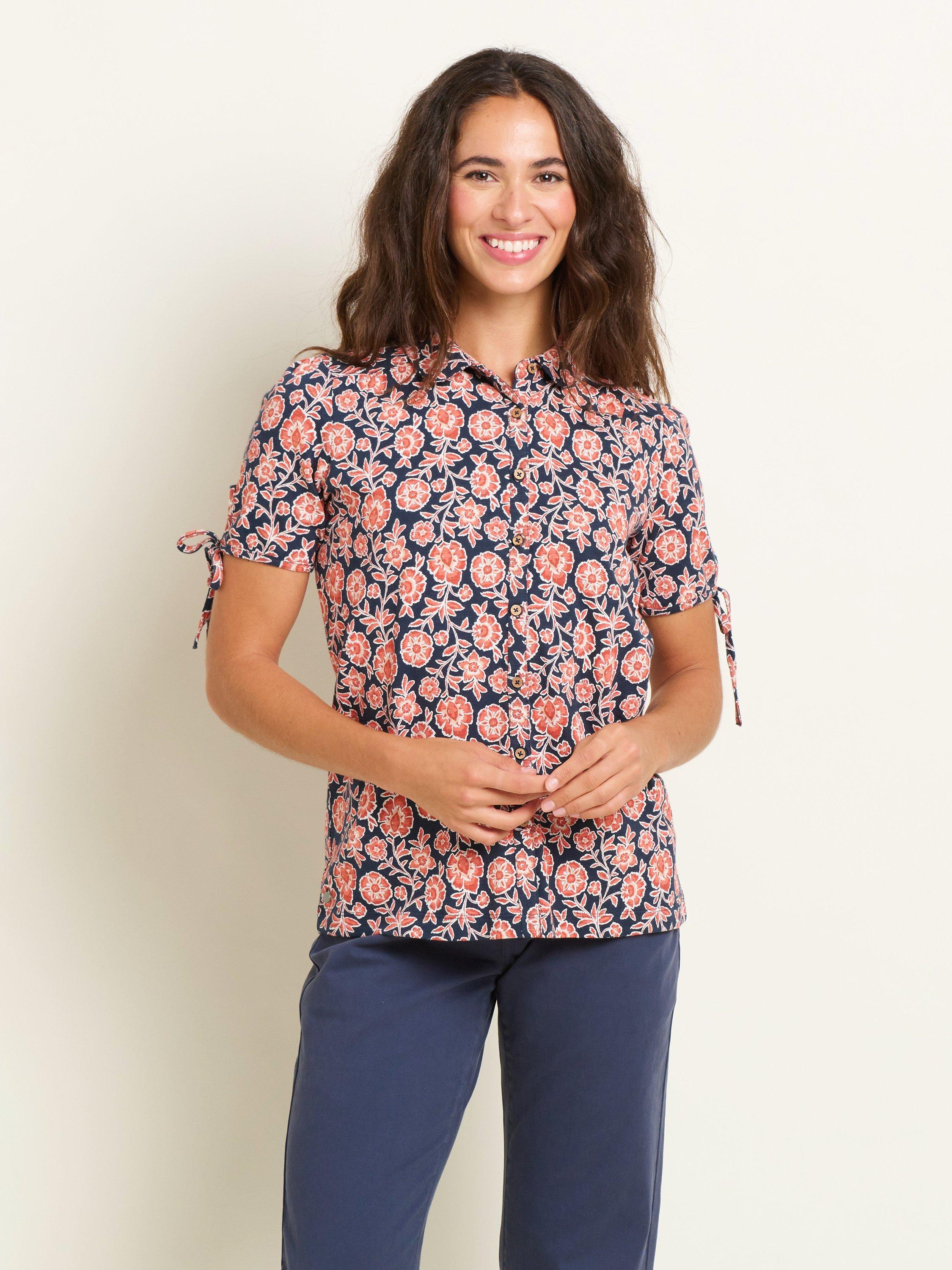 Brakeburn Boho Floral Print Blouse, Multi