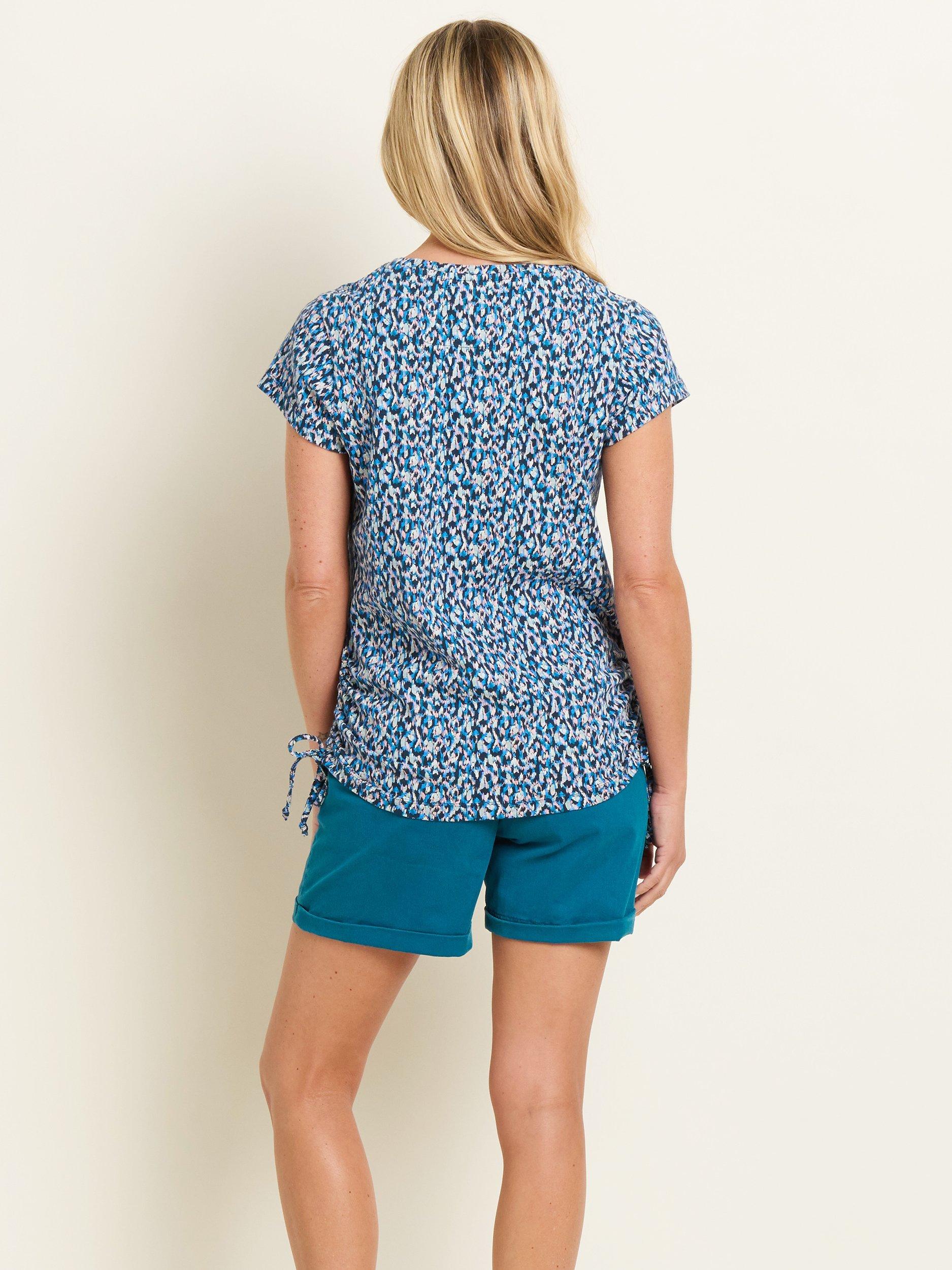 Product image 2 of 4, which shows Brakeburn Brushed Camo T-Shirt, Blue, 18