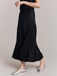 Ghost Jennifer Satin Midi Skirt