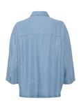 InWear Philipa Cropped Sleeve Boxy Fit Shirt, Light Blue Denim