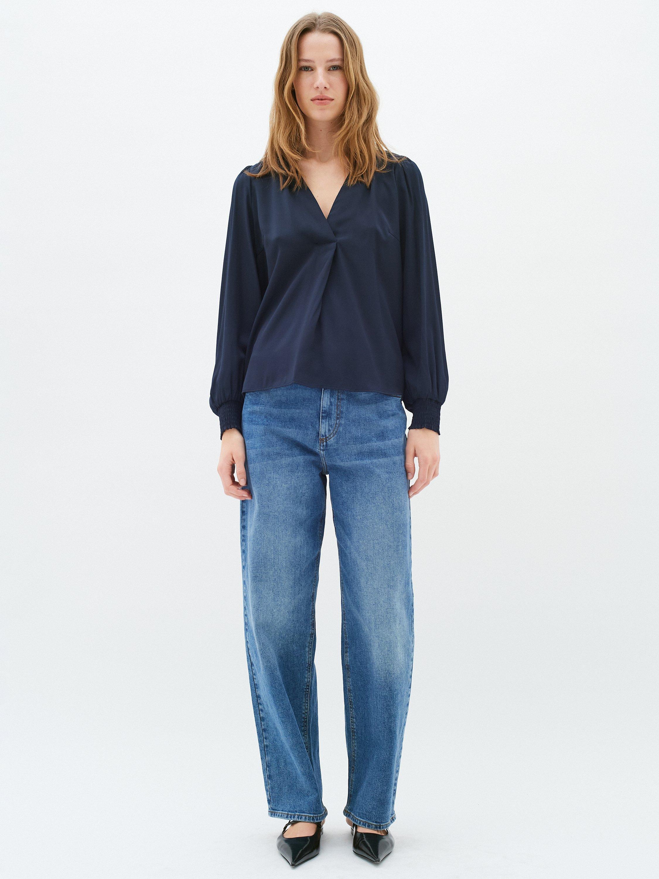 Product image 2 of 6, which shows InWear Huxie Blouse, Marine Blue, 12